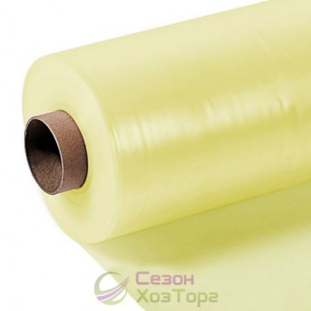 Плівка теплична УФ-стабілізована жовта 12міс/100мкм/6,0м*50м/рукав 3м